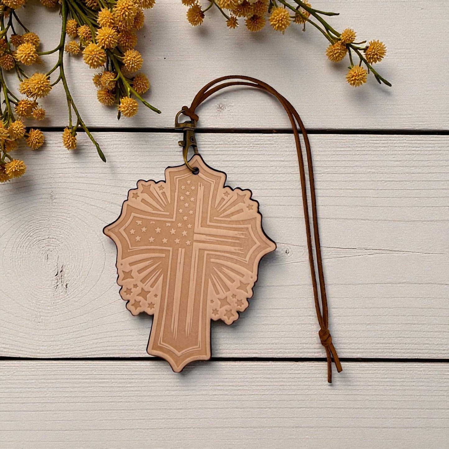 American Cross Leather Freshie