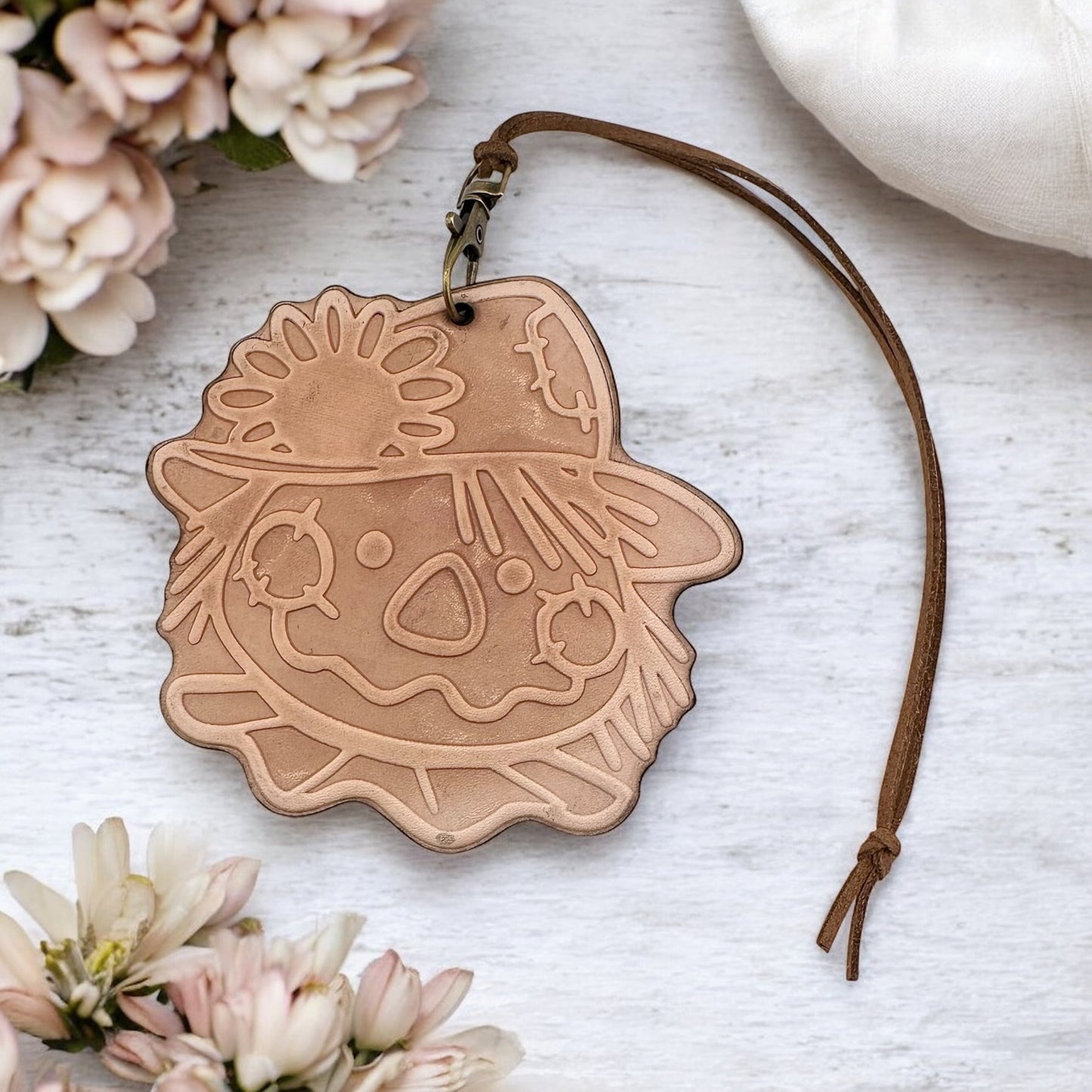 Cute Sally Scarecrow Leather Freshie