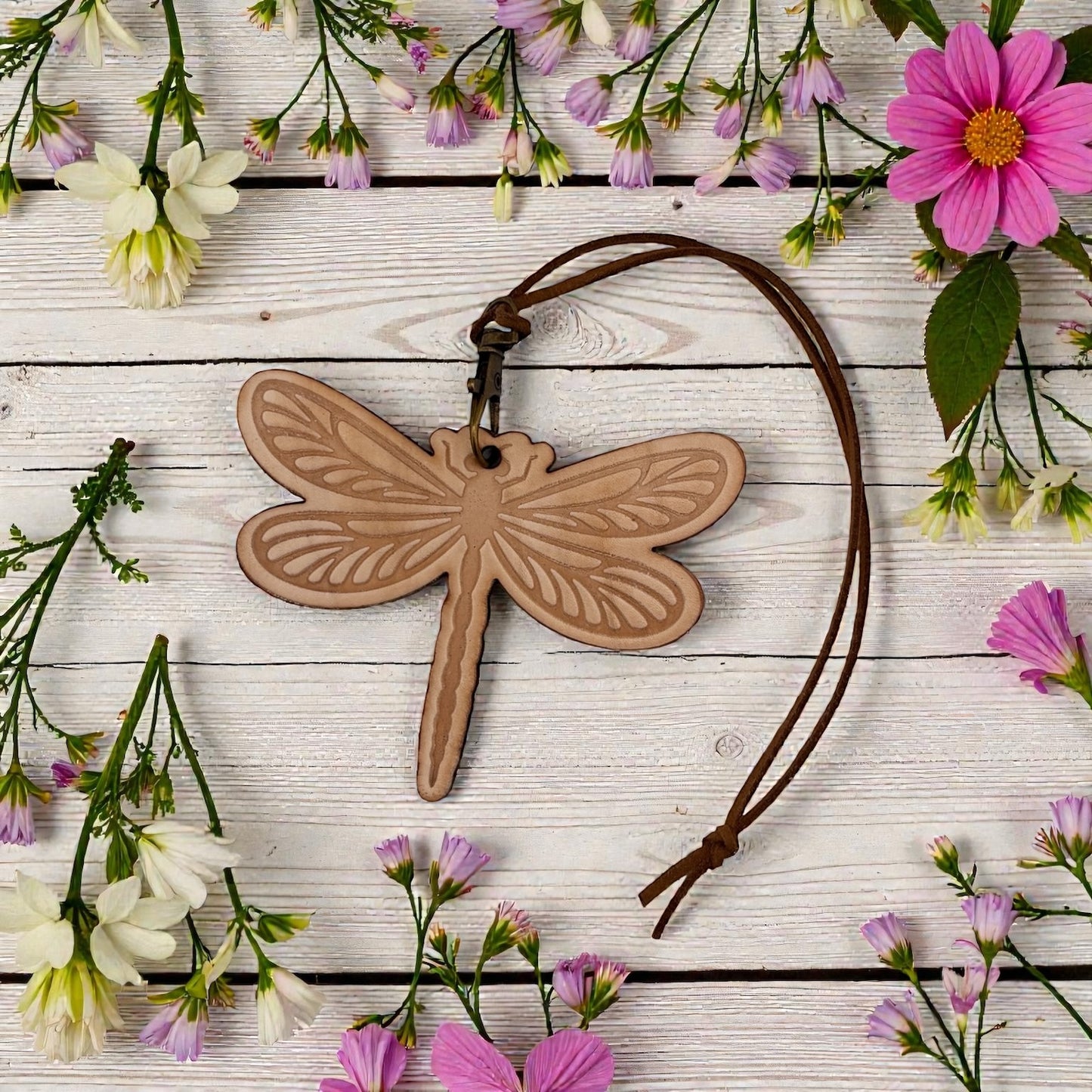 Dragonfly Leather Freshie