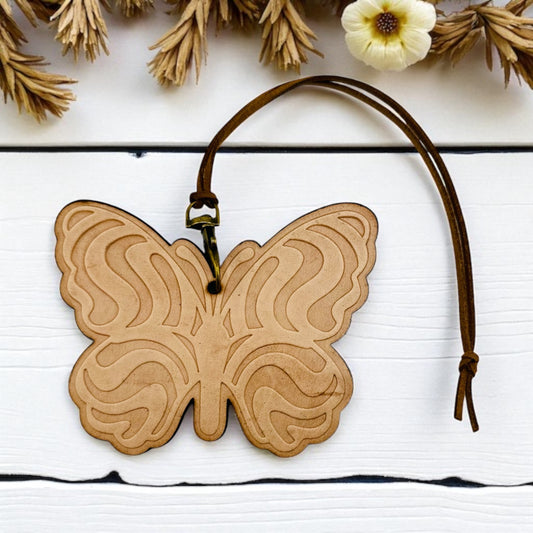 Trippy Butterfly Leather Freshie