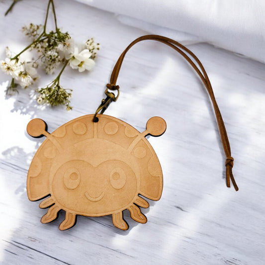 Cute Lady Bug Leather Freshie
