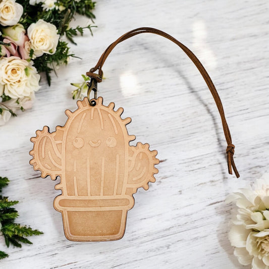 Cute Kawaii Cactus Leather Freshie