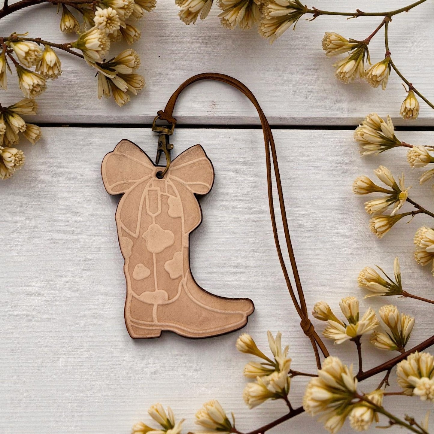 Coquette Cow Print Boots Leather Freshie