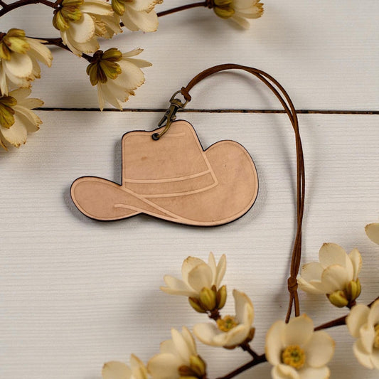 Cowboy Hat Leather Freshie